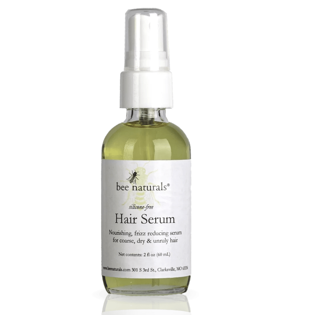 Silicone - Free Hair Serum - Natural Nourishment for Frizz - Free, Silky Hair | Lightweight & Non - Greasy | Argan, Jojoba, & Avocado Oils | 2 oz - Bee Naturals