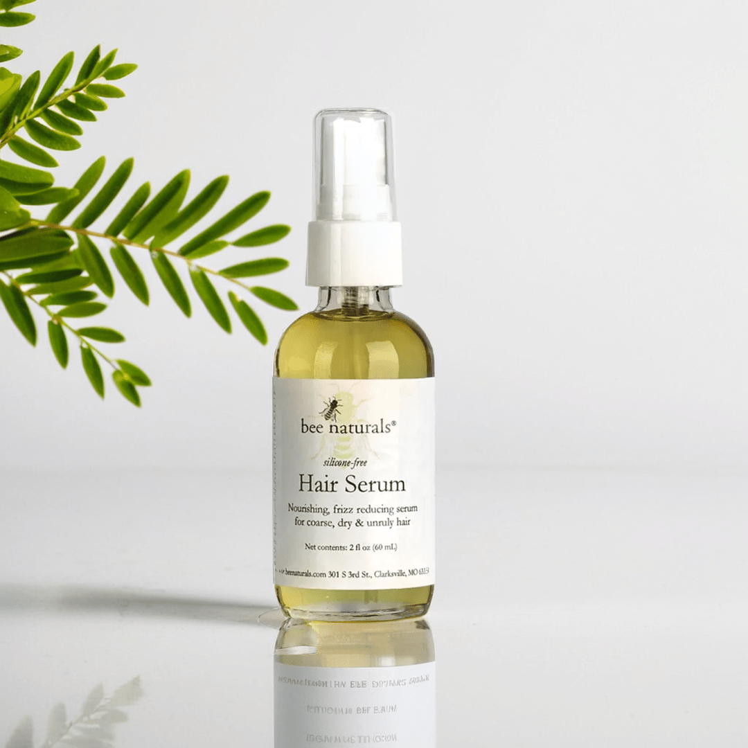 Silicone - Free Hair Serum - Natural Nourishment for Frizz - Free, Silky Hair | Lightweight & Non - Greasy | Argan, Jojoba, & Avocado Oils | 2 oz - Bee Naturals
