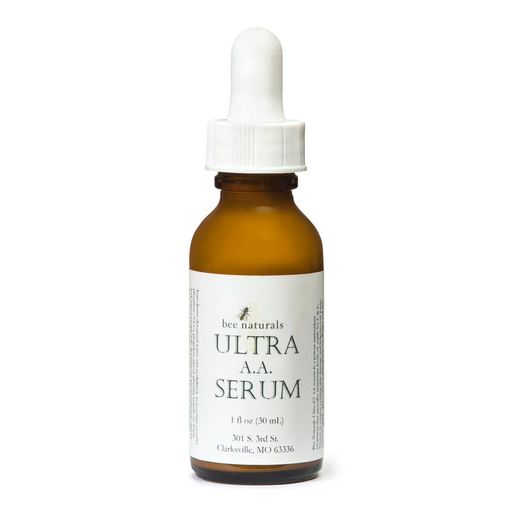 Ultra AA Serum - Advanced Anti - Aging & Brightening Formula | 15% Stabilized Vitamin C, Ferulic Acid, & Hyaluronic Acid | Hydrating & Gentle | 1 fl oz - Bee Naturals