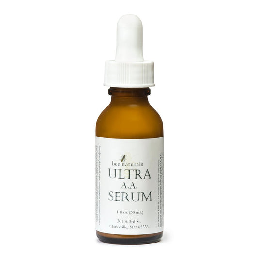 Ultra AA Serum - Advanced Anti - Aging & Brightening Formula | 15% Stabilized Vitamin C, Ferulic Acid, & Hyaluronic Acid | Hydrating & Gentle | 1 fl oz - Bee Naturals
