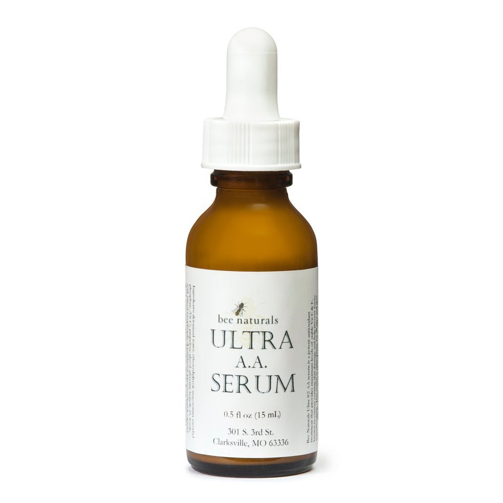 Ultra AA Serum - Advanced Anti - Aging & Brightening Formula | 15% Stabilized Vitamin C, Ferulic Acid, & Hyaluronic Acid | Hydrating & Gentle | 1 fl oz - Bee Naturals