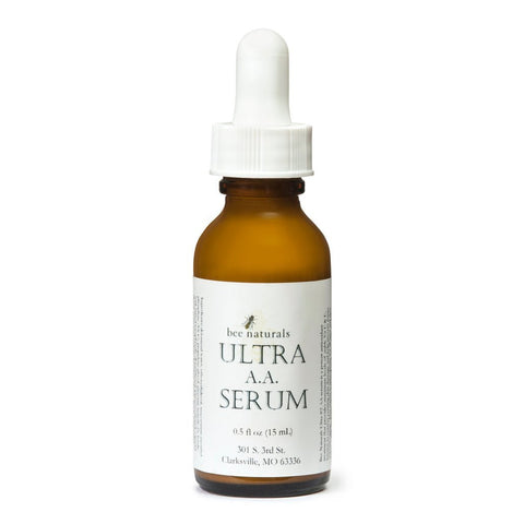 Ultra AA Serum - Advanced Anti - Aging & Brightening Formula | 15% Stabilized Vitamin C, Ferulic Acid, & Hyaluronic Acid | Hydrating & Gentle | 1 fl oz - Bee Naturals