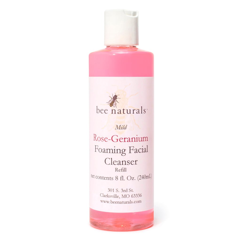 Mild Rose Geranium Foaming Facial Cleanser - Bee Naturals Store