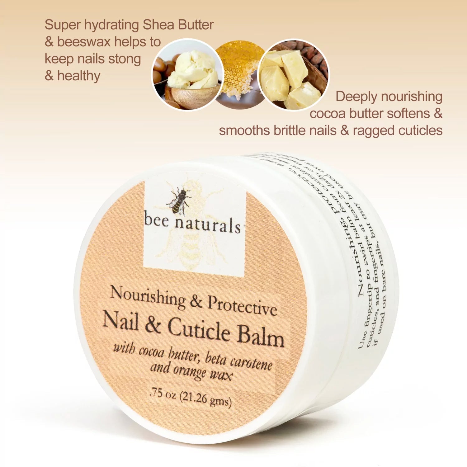 Nail and Cuticle Balm Nourishing & Protective - Bee Naturals Store