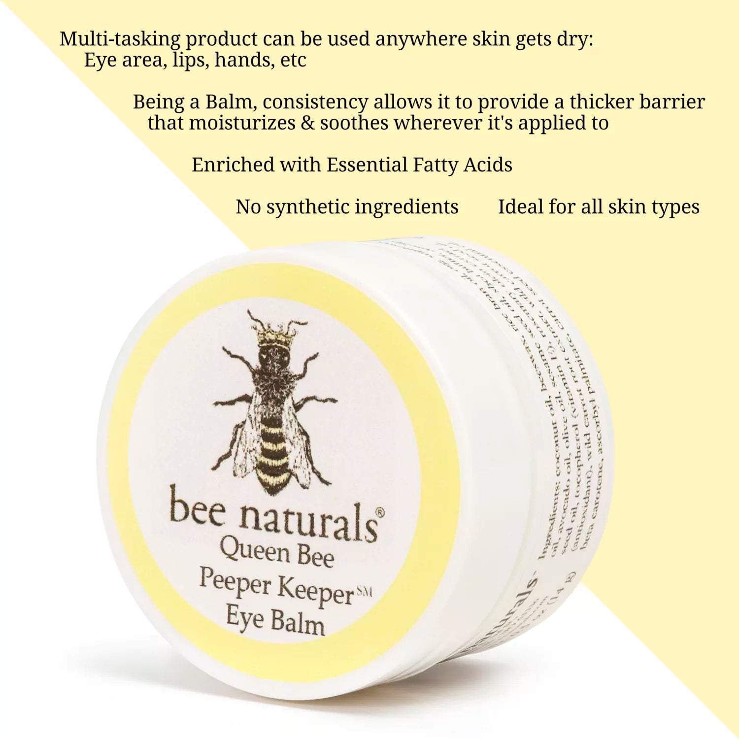 Queen Bee Peeper Keeper Eye Balm - Bee Naturals Store